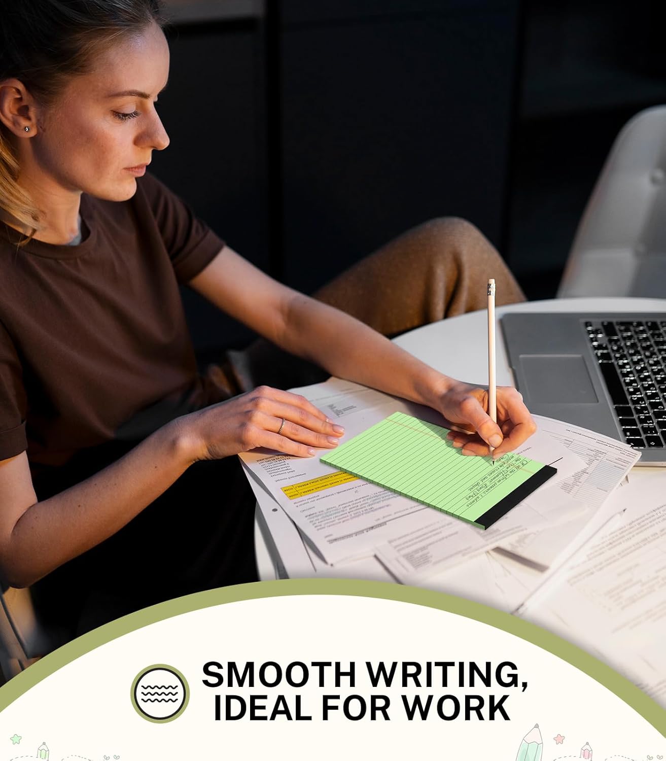 Small Legal Pads 5x8 Colored, Note Pads 5x8, 24 Pack Perforated Pink Legal Pad College Ruled, 30 Sheet/Pad, Lined Paper Pads 5x8 Notebook Pad, Mini Purple Legal Pads 5x8 for Study, Office, Home