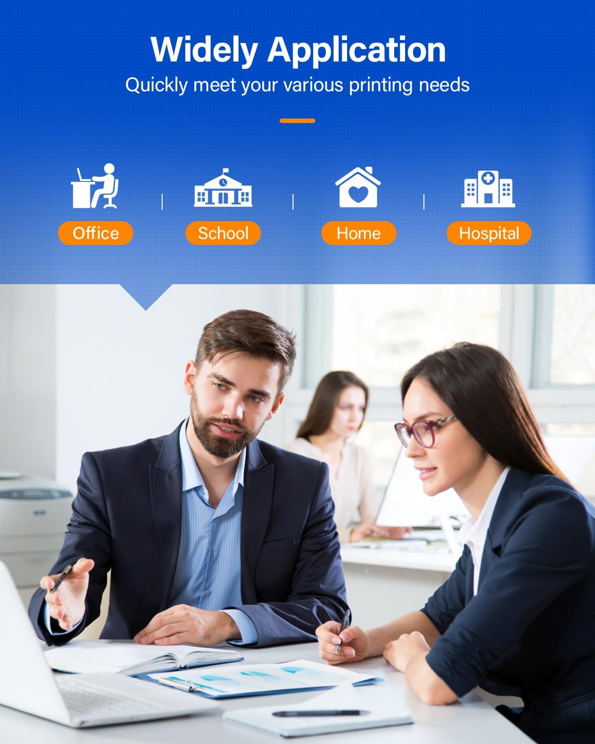 B205 B210 B215 Toner Cartridge Black 2-Pack High-Yield Replacement for Xerox 106R04346 106R04347 Toner Compatible with Xerox B210 B205 B215 B210DNI B205NI B215DNI Laser Printer Ink All-in-One Copier