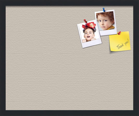 PinPix 22x18 Inch Cork Bulletin Board. This Decorative Framed Pin Board Comes with Desert Pastel Design and a Satin Black Frame. Ideal for Home Office Decor or Message Board (PinPix-1815)