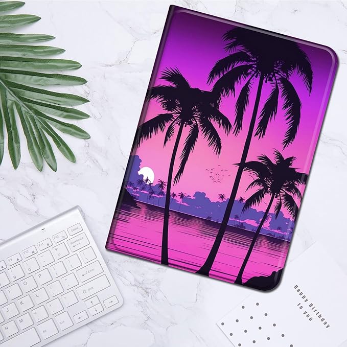 for Amazon Kindle Fire Max 11 Case (13th Generation, 2023 Release) 11",Slim Lightweight Smart Shell Stand Cover with Auto Wake/Sleep for All-New Fire 11 Max Tablet,Palm Trees Sunset Tropical