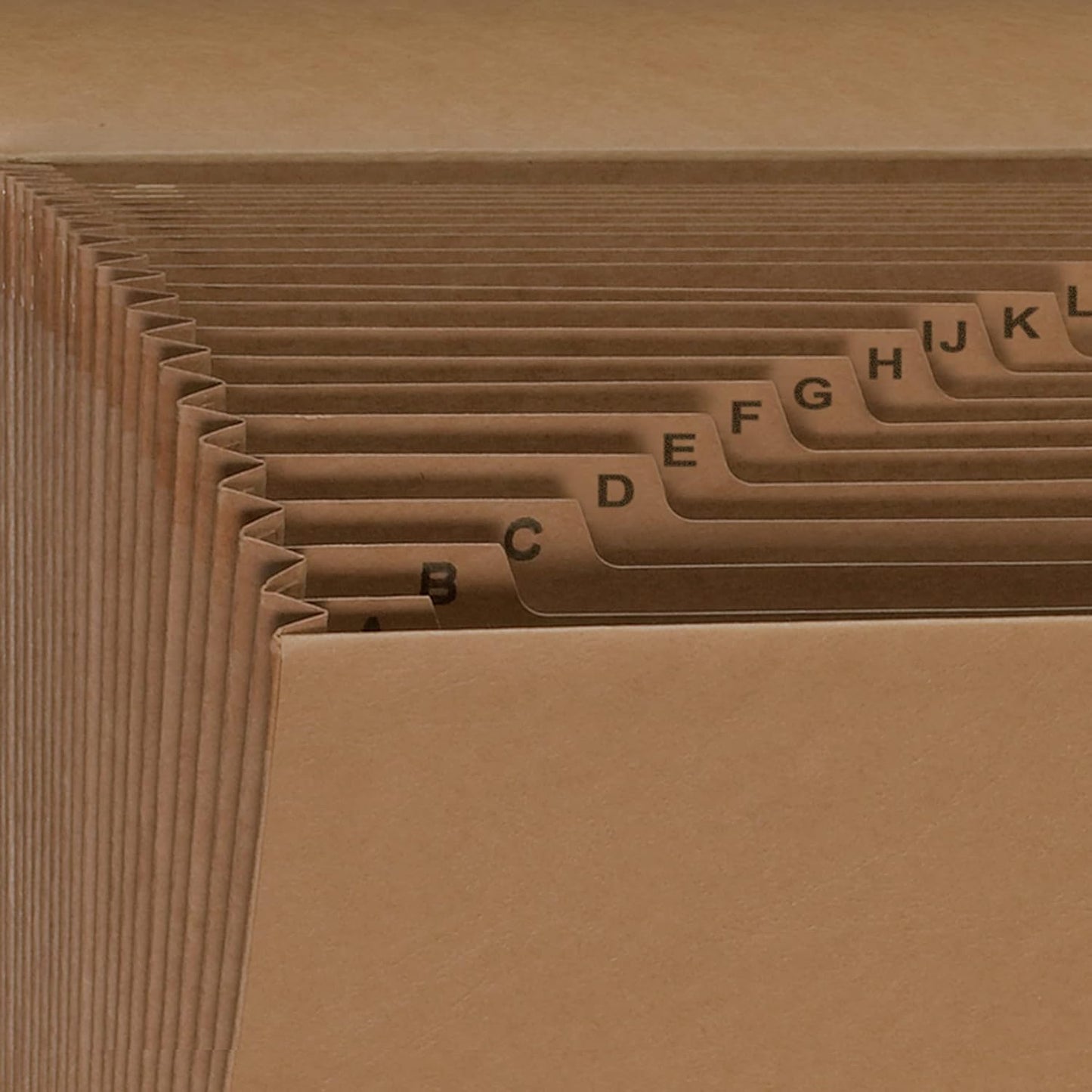 Smead Expanding File with Flap and Cord Closure, 21 Pockets, Alphabetic (A-Z), Letter Size, Kraft (70121)