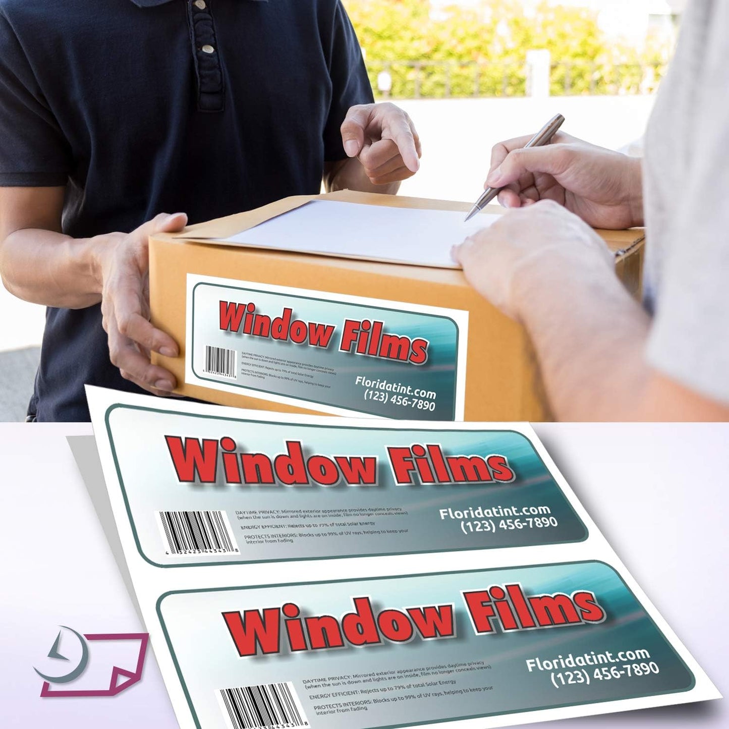 NextDayLabels – 4-1/4" x 11" Rectangular Sticker Labels for Printer - White Laser/Inkjet Printer Labels Return Address Labels Shipping Label Stickers (100 Sheets, 2 Per Sheet, 200 Labels)