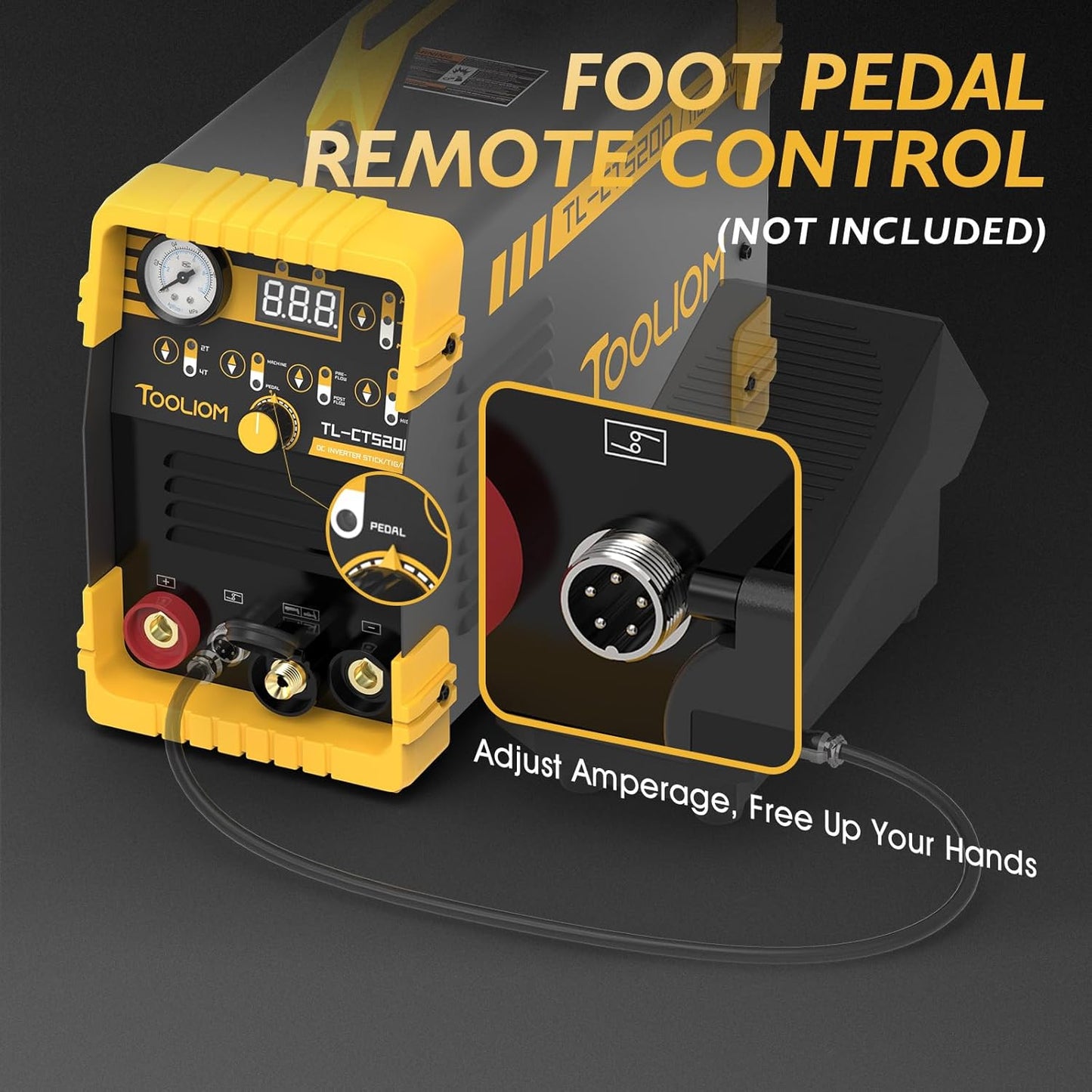 TOOLIOM 3 in 1 Cut/TIG/Stick Welder 50A Air Plasma Cutter 200A TIG and 200A Stick Welder Portable Welding Machine Dual Voltage 110&220V