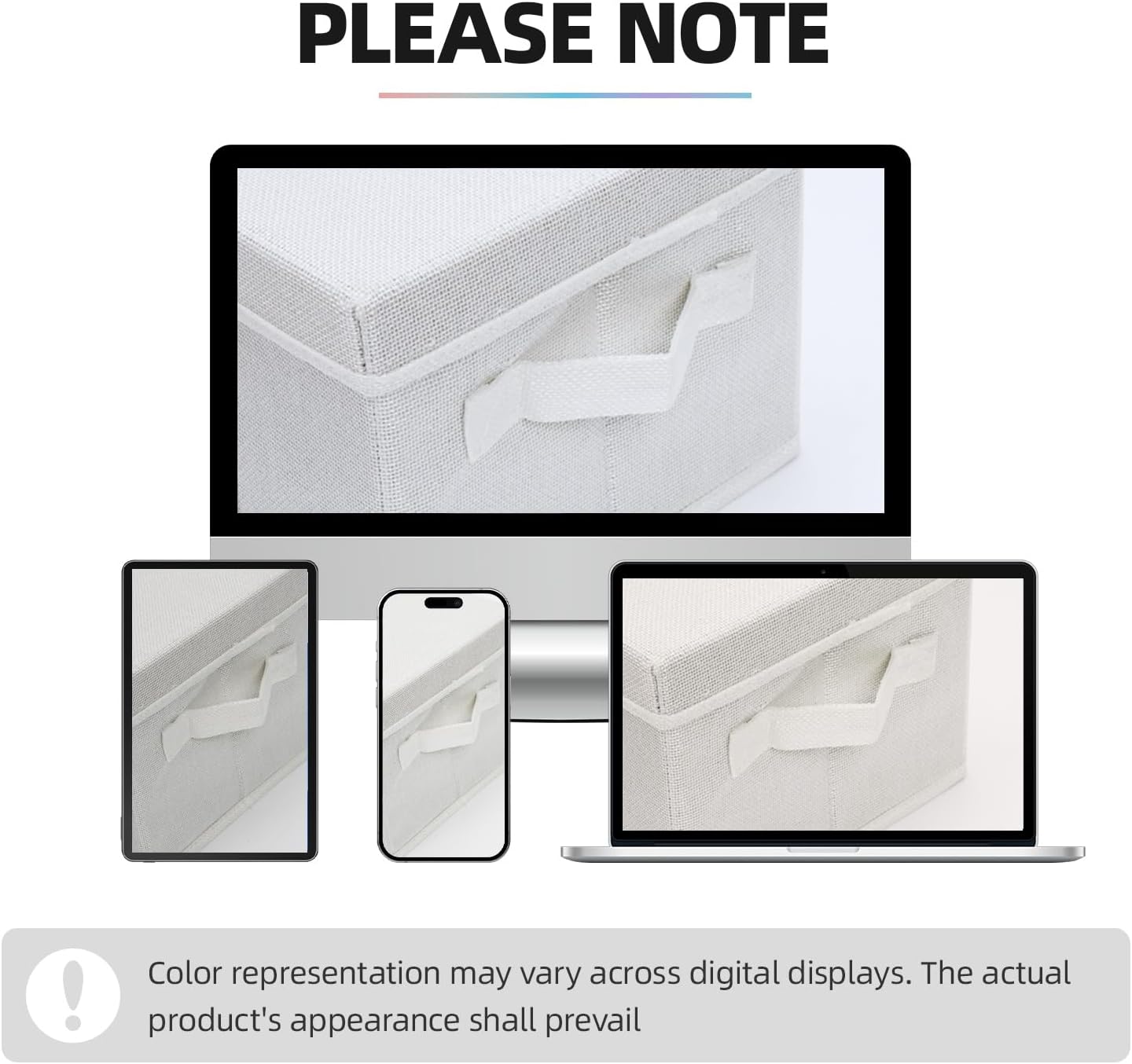 Greeting Card Storage Box, Linen Storage Box with 16 Adjustable Dividers, 84 Labels, 1 Marker Pen, Perfect for Organizing Greeting Cards, Envelopes, Photos 1 Pack Ivory