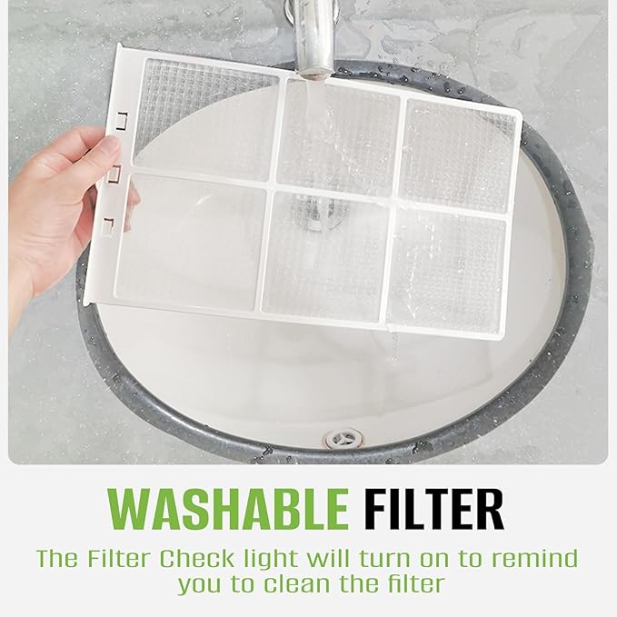 WiFi Enabled 12,000 BTU Window Air Conditioner, Smart Window AC Unit with Remote, Energy Saving AC with Washable Filter for Home, Cools up to 550 Sq. Ft