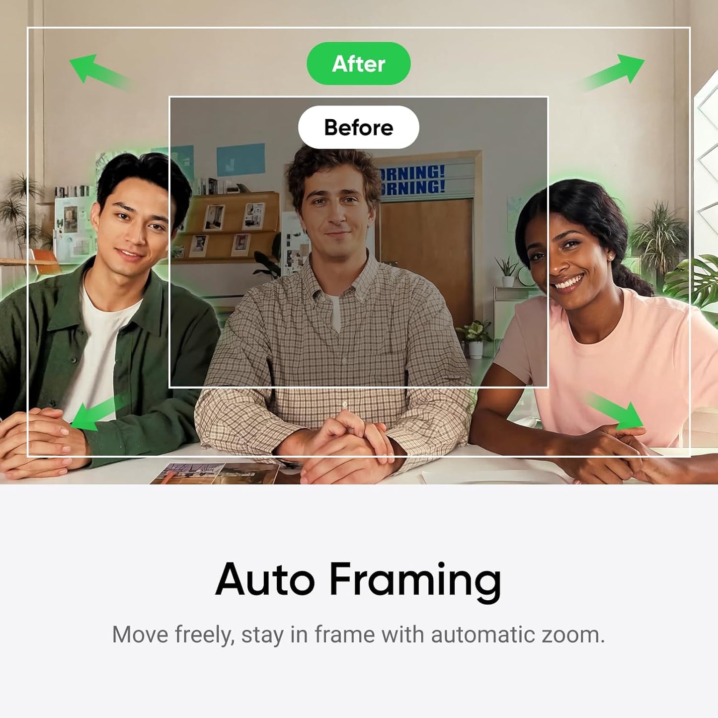 Insta360 Link 2C Tripod Bundle - 4K Webcam for PC/Mac, 1/2" Sensor, Auto Framing, HDR, AI Noise-Canceling Mic, Gesture Control for Streaming, Video Calls, Gaming, Works with Zoom, Teams, Twitch & More
