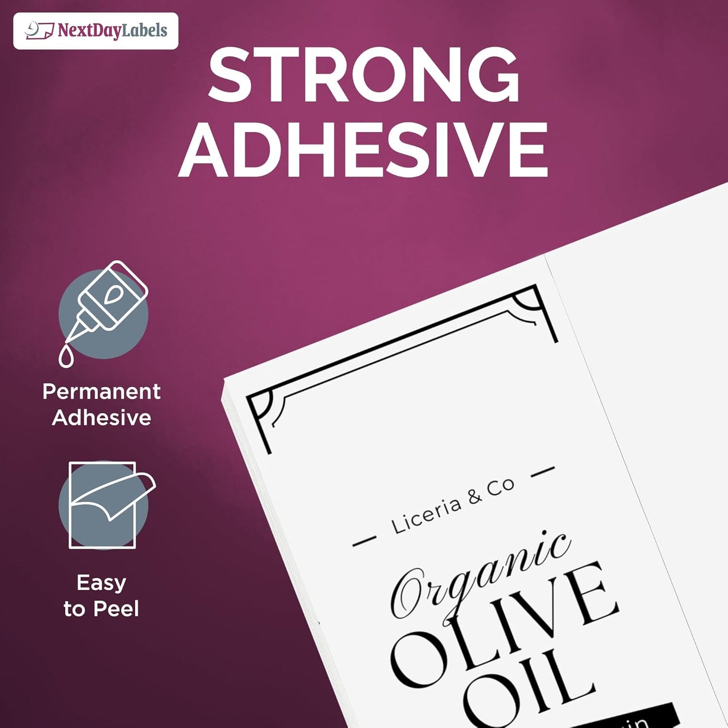 NextDayLabels – 4-1/4" x 11" Rectangular Sticker Labels for Printer - White Laser/Inkjet Printer Labels Return Address Labels Shipping Label Stickers (250 Sheets, 2 Per Sheet, 500 Labels)