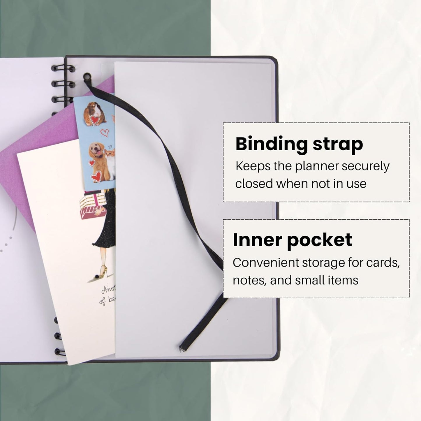 Undated Monthly Planner - 18 Month Calendar Planner Book for School, Office and Home - Simplified Hardcover Blank Planners for Goals, Tasks and Dates - B5(6.9" x 9.8") Pink