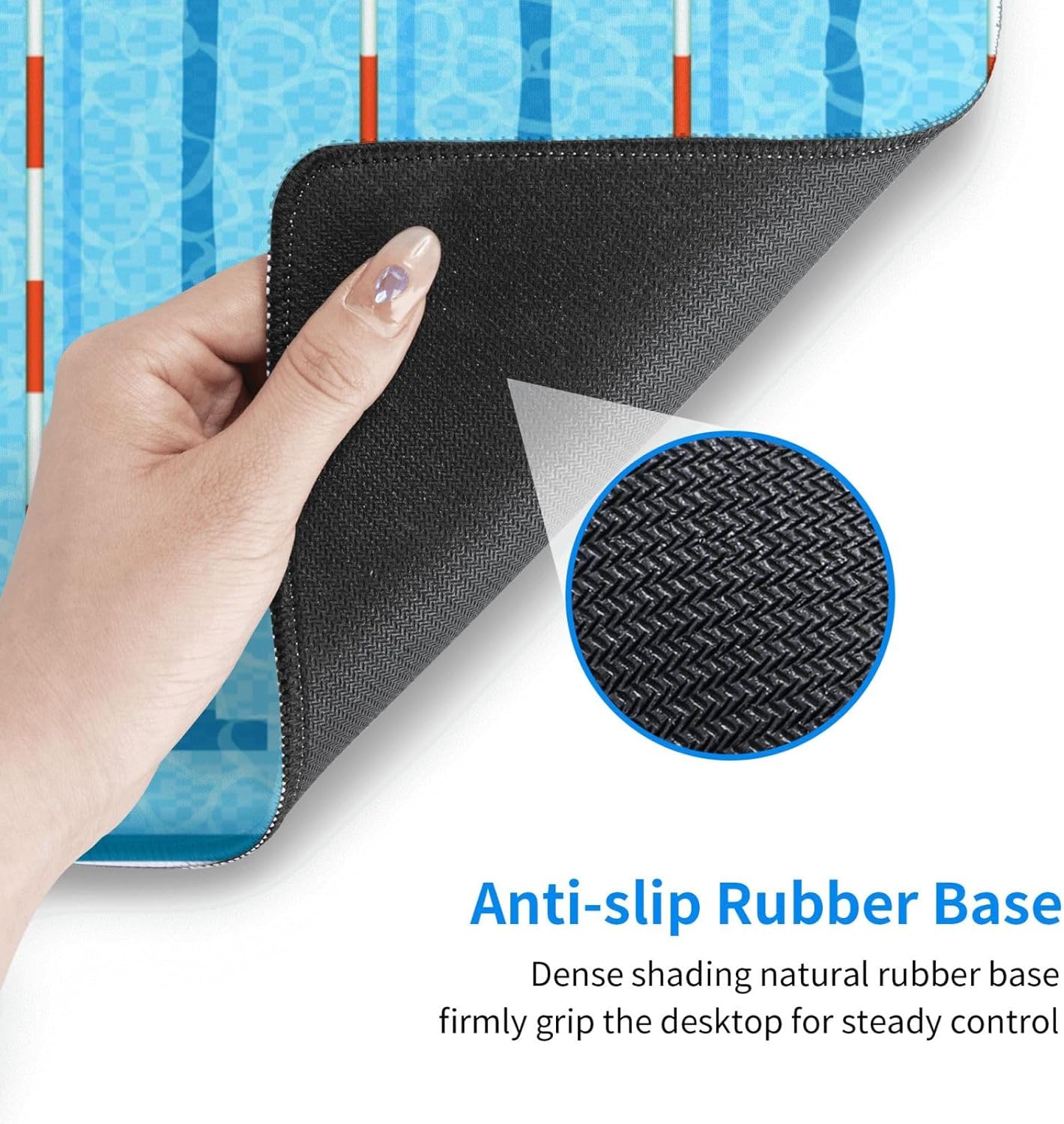 Swimming Pool Mouse Pad, Large Big Gaming Mouse Pad Desk Pad, Mousepad with Non-Slip Rubber Base, Extended XXL Mouse Mat for Computer Laptop Office Accessories