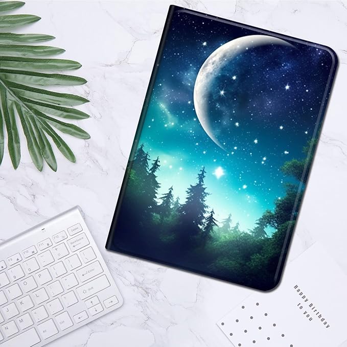 for Amazon Kindle Fire Max 11 Case (13th Generation, 2023 Release) 11",Slim Lightweight Smart Shell Stand Cover with Auto Wake/Sleep for All-New Fire 11 Max Tablet,Night Sky Stars Forest