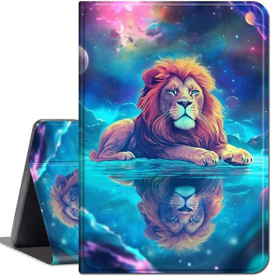 for Amazon Kindle Fire Max 11 Case (13th Generation, 2023 Release) 11",Slim Lightweight Smart Shell Stand Cover with Auto Wake/Sleep for All-New Fire 11 Max Tablet,Cool Lion Nebula/Galaxy