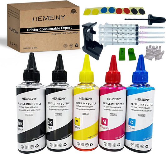 5 Bottles Ink and Ink Refill Kits Compatible with Canon Ink Cartridges PG-275 CL-276 PG-275XL CL-276XL 275XL 276XLSeries