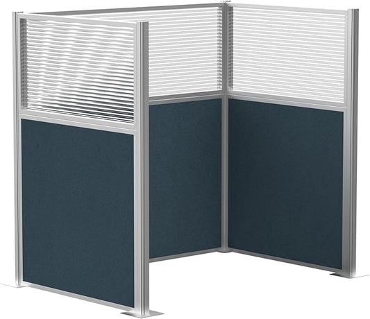 Versare Hush Panel Cubicle Kit | Workstation Partition Walls | Sound Dampening Cubicle Walls | Partitions for Desks