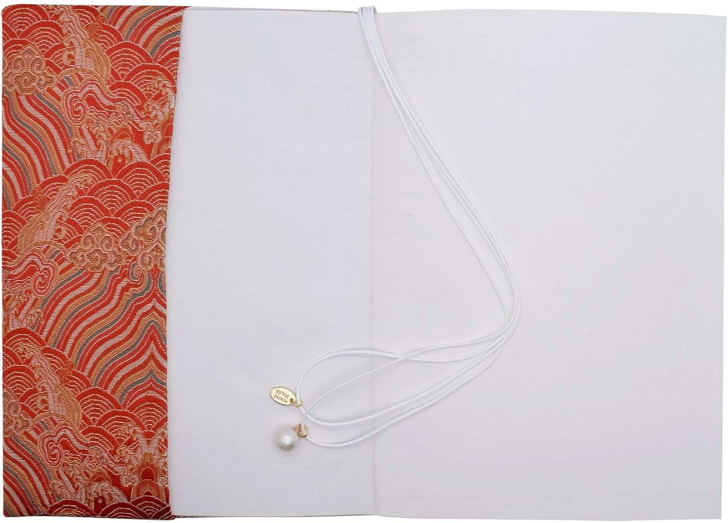 BLBMH A5 Book Covers with Bookmarks Adjustable Fabric Paperbacks Book Cover for Privacy Hardcover Softcover Novels Notebook Protector Fit for 5.5x8.3 inch - Chinese Red