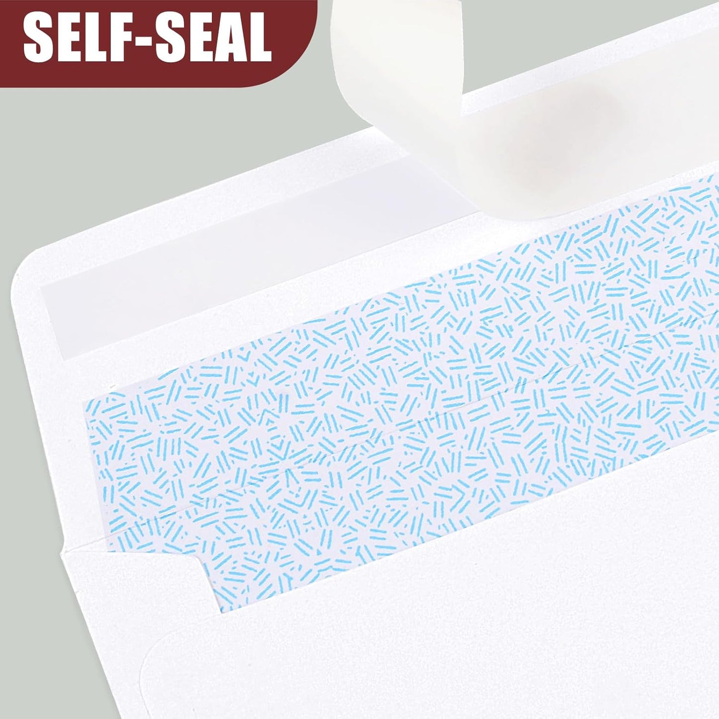 Joyberg 72 Packs #10 Envelopes, Business Envelopes, Envelopes Self Seal, Security Envelopes, Peel and Seal Closure, Size 4-1/8 X 9-1/2 Inches, White, 26LB