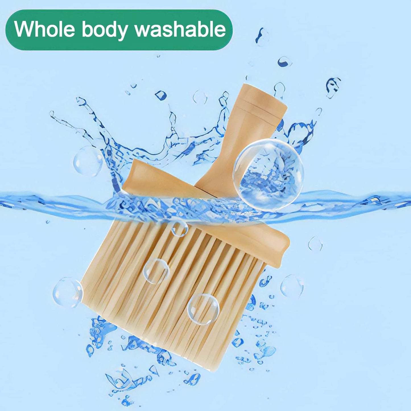 High Density Ultra Soft Detail Brush Car Interior Dust Brush Accessories Car Detailing Brush Soft Hair Wooden Brush Deep Cleaning Tool Kit Keyboards Laptop Sofa Dusting Brush (A-1PC)