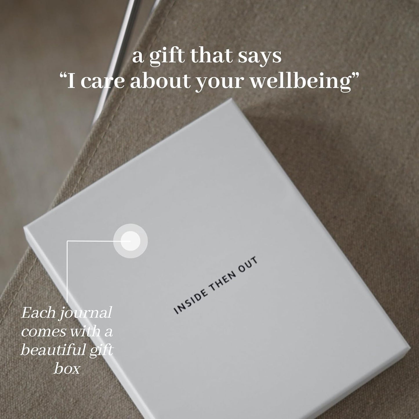 INSIDE THEN OUT Dig Deeper Journal - Guided Daily Journal With 180 Undated Prompts for Intention, Healing, Growth, Gratitude, Self Love & Discovery , Wellness, and Mindfulness - Self Care Routine Gift for Women and Men