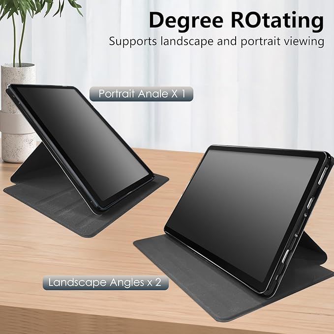 for Kindle Fire 7 case 2019 2017 Release 9th 7th Generation,360 Degree Rotating Stand Smart Protective Cover Case for Amazon fire 7 Tablet 9th/7th Generation,Tree Sunset