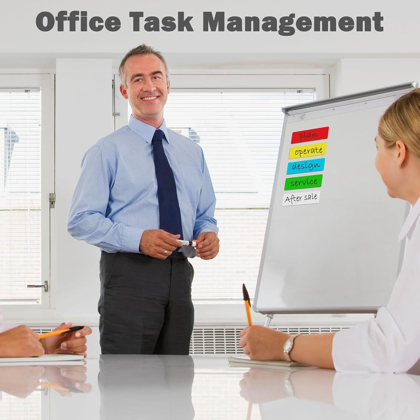 LLPT Dry Erase Magnetic Labels 0.5" x 2" 50 Packs Blank Writable Magnet Stickers Reusable for Refrigerator Shelf Whiteboard Toolbox Craft and Other Metallic Surfaces Red (DML0520RD)