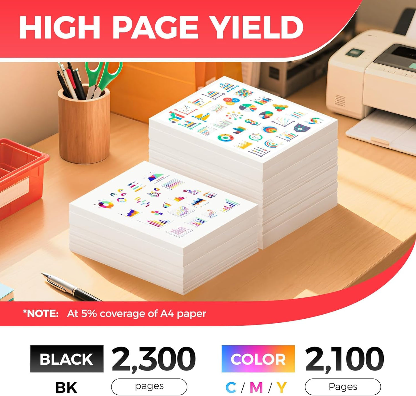 055 Toner Cartridge Set 4-Pack Compatible with Canon 055 CRG-055 055H Toner for Canon Color imageCLASS MF743Cdw MF741Cdw MF745Cdw MF746Cdw LBP664Cdw Printer Ink MF743 MF741 (Black Cyan Yellow Magenta)