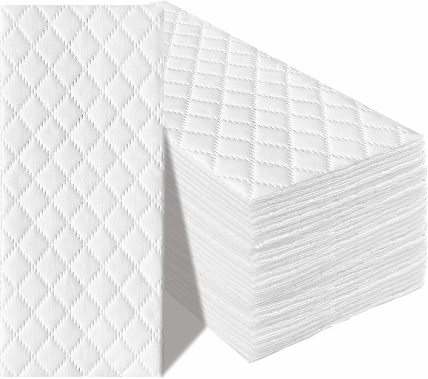 KMAKII Microfiber Dusting Cloths, Diamond Pattern, Disposable Cleaning Cloths for Floor, Furniture, Glass, Electronics, High Absorbency, Sheets, 8.7×11.8 inches (90)