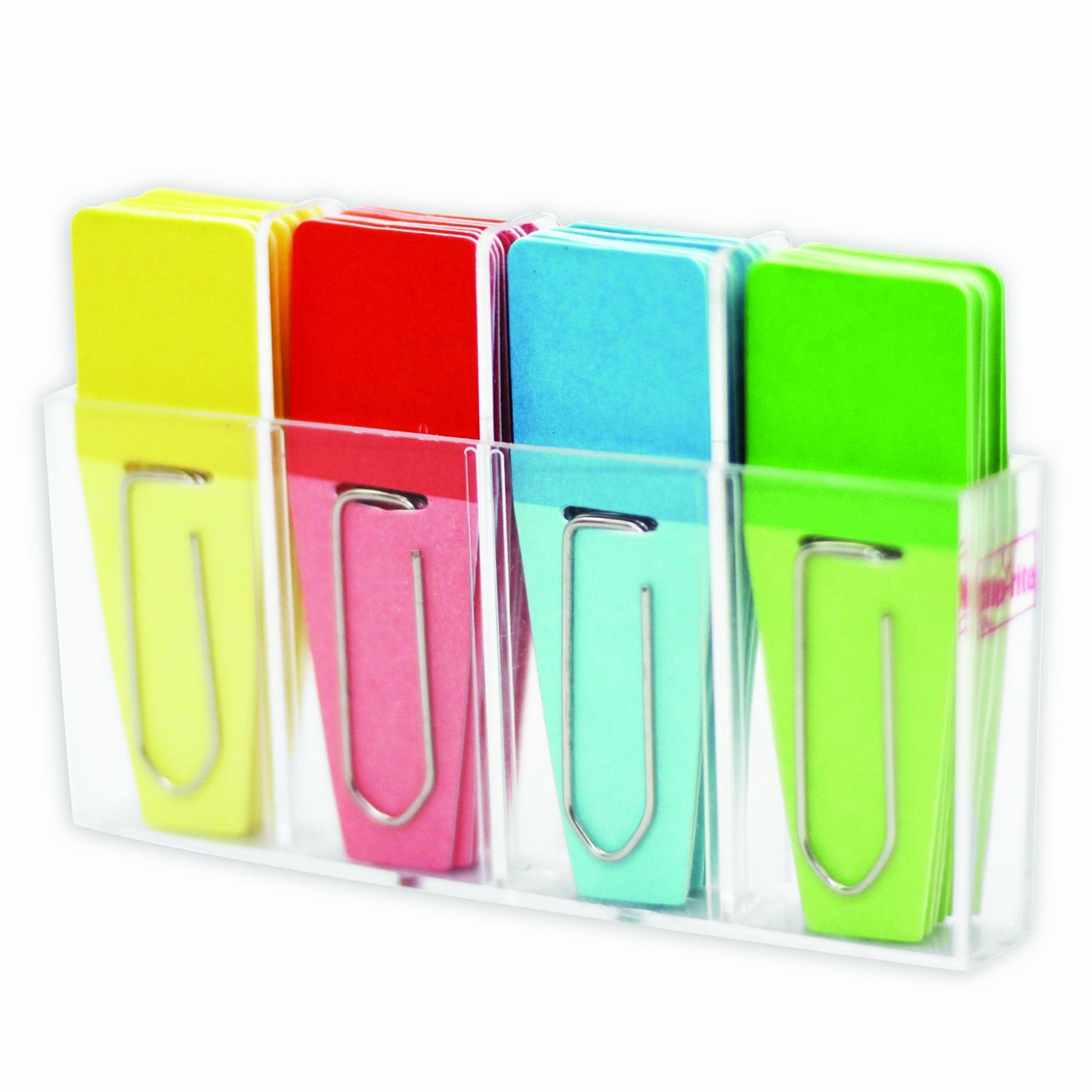 Clip-Rite;, Inc. Solid Clip-Flags Office Supplies Solid Red Blue, 2.9 x 4.2 Inches count of 24