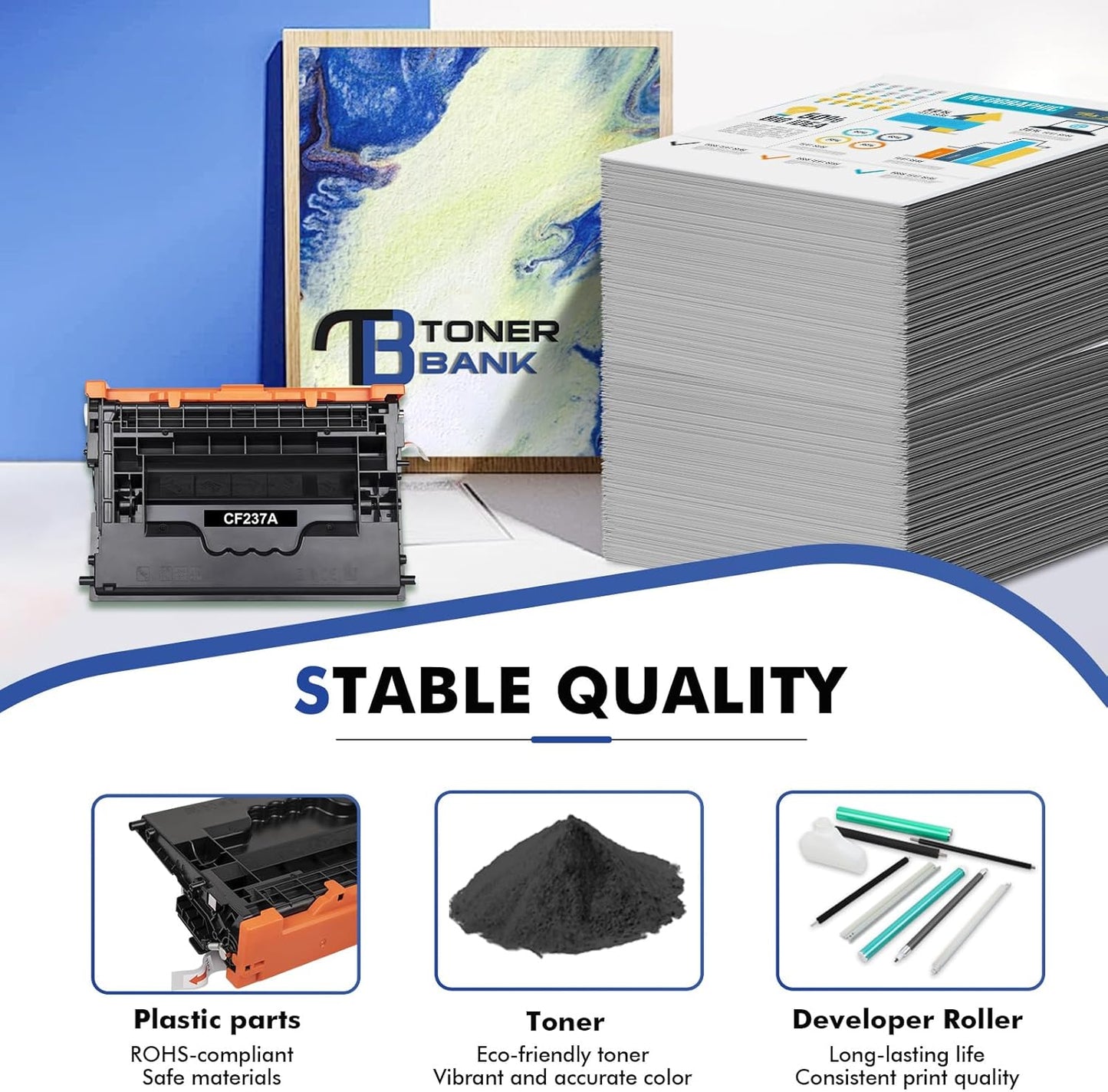 37A CF237A Black Toner Cartridge 2-Pack Compatible for HP 37A Black Toner Cartridge CF237A 37X CF237X for HP Laserjet Enterprise M607n M607dn M608n M608dn M607 M608 M609 M631 M632 M633 Series Printer