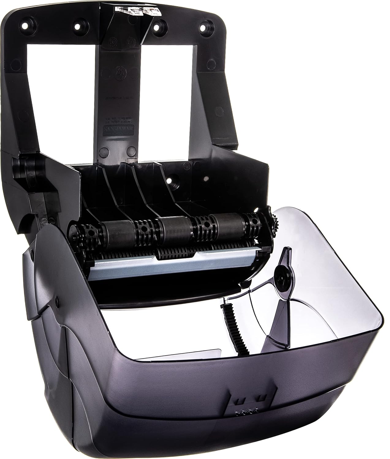 San Jamar T850TBK Black Pearl Integra Plastic Lever Roll Towel Dispenser