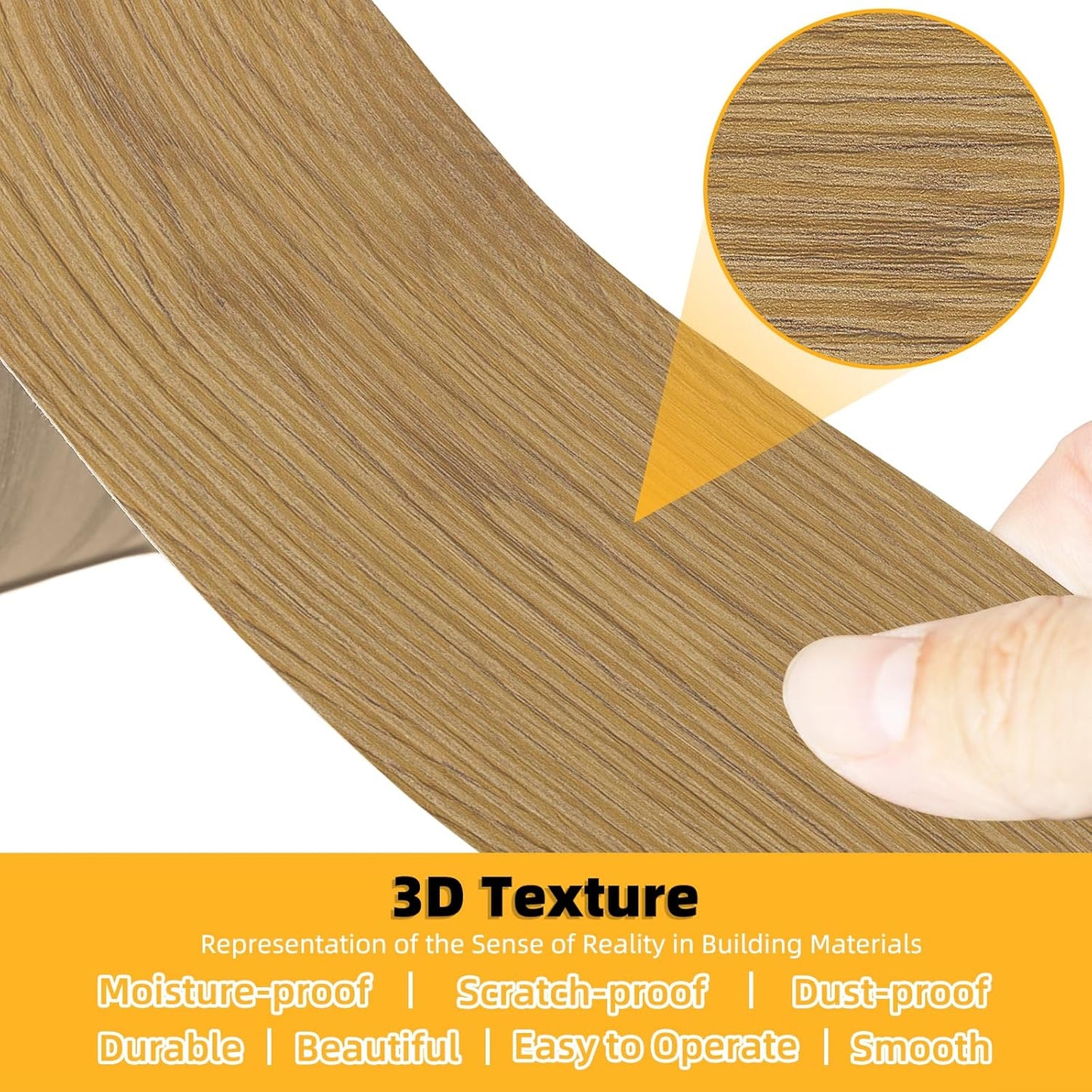 GSCIT Club Oak Wallpaper, 15.7 inch X 25ft Self Adhesive Wood Grain Repair Tape Patch for Tables, Chairs, Baseboards, Doors, Windows, Floors, Handicraft DIY.