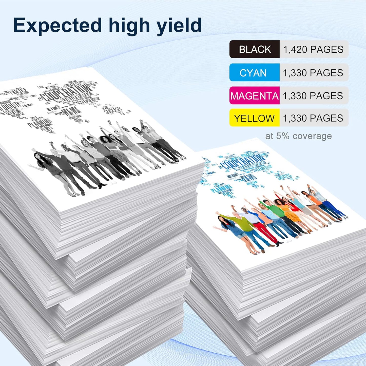 201A Toner Cartridges 4 Pack Works with HP Color Laserjet Pro MFP M277dw M252dw M277n M277c6 M252n M277 Printer (Black,Cyan,Magenta and Yellow)