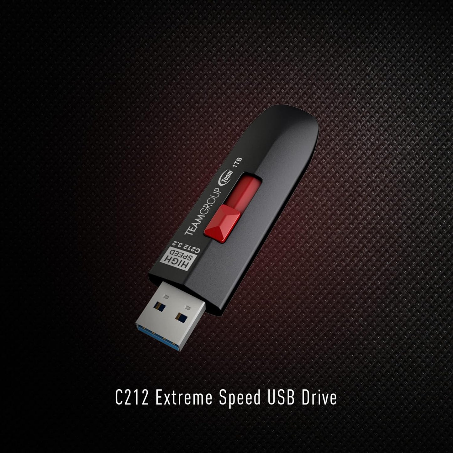 TEAMGROUP C212 Extreme Speed 512GB 1000/800MB/s USB 3.2 Gen 2 Easy Push-and-Pul Flash Thumb Drive External Data Storage Memory Stick Compatible with Computer/Laptop/PS4 PS5 TC2123512GB01