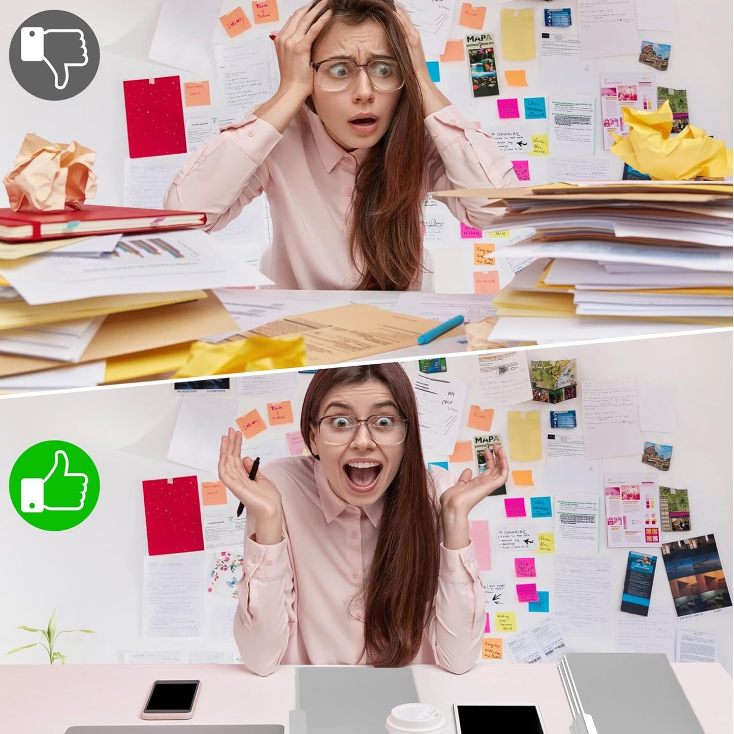 36 Packs Colored File Folders,Grey File Folders,Two Tone Color File Folder 8.5 x 11 Inch,1/3 Cut Tabs Letter Size,Manila File Folders for Office,School and Home,Organization