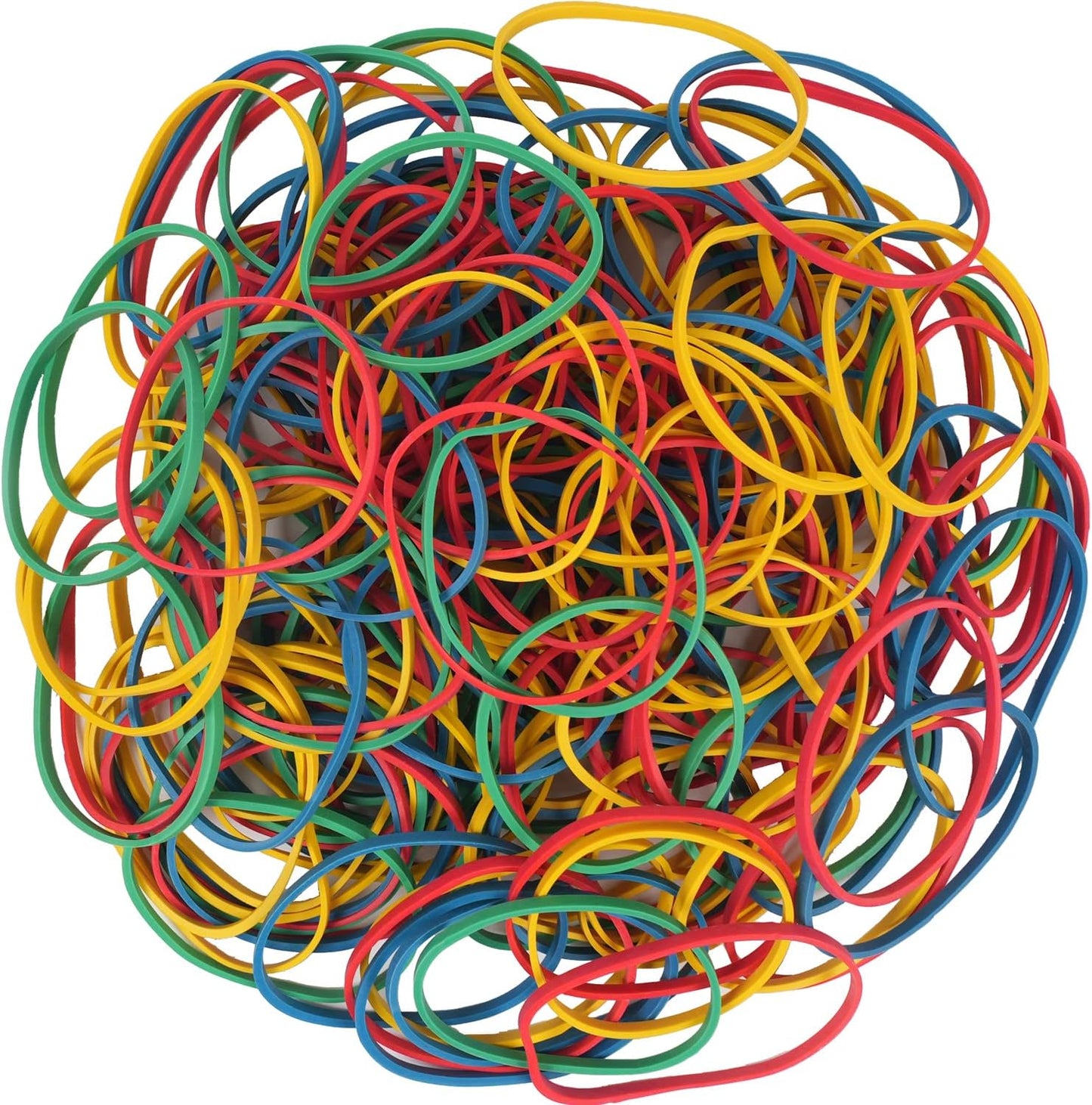 AMUU Rubber Bands Size#33 Colors About 200pcs Rubber Bands for Office School Home Strong Elastic Band 4 Colors Loop Office Supplies Blue Green Yellow Red