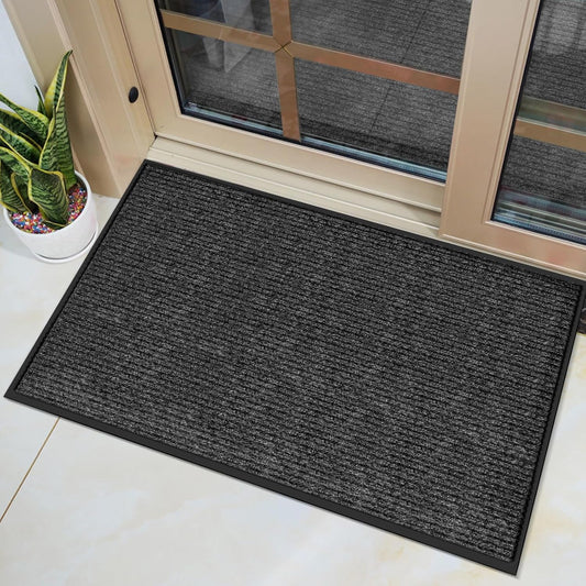Vicwe Indoor Outdoor Door Mat, 2'x3'Heavy Duty Front Door Mat, Non-Slip Washable Doormats Entrance Mats, Dirt Resistant and Absorbent Doormat, Commercial Outdoor Entrance Floor Mat for Home Office