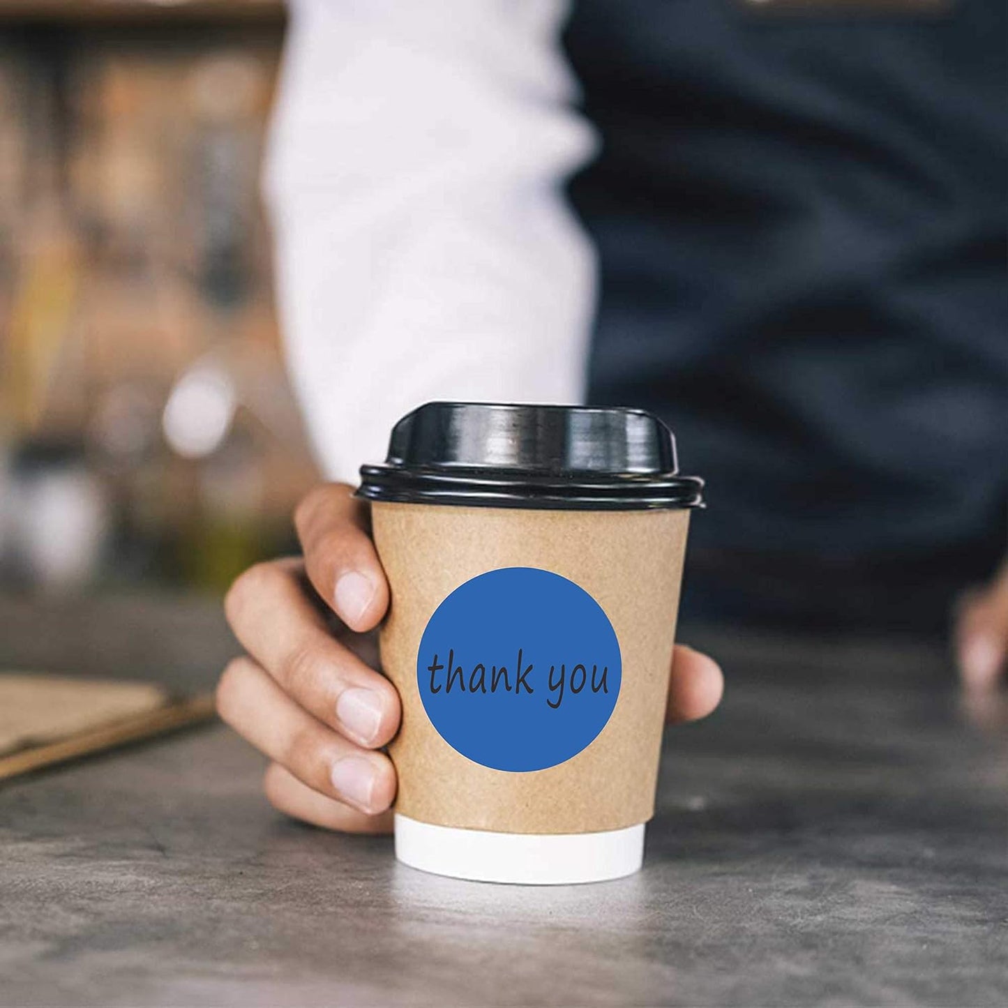 PARLAIM 3 Inch Round Permanent Adhesive Color Cod Dot Stickers,500 per Dispenser Box Roll dots Label Blue Inventory Circle Stickers