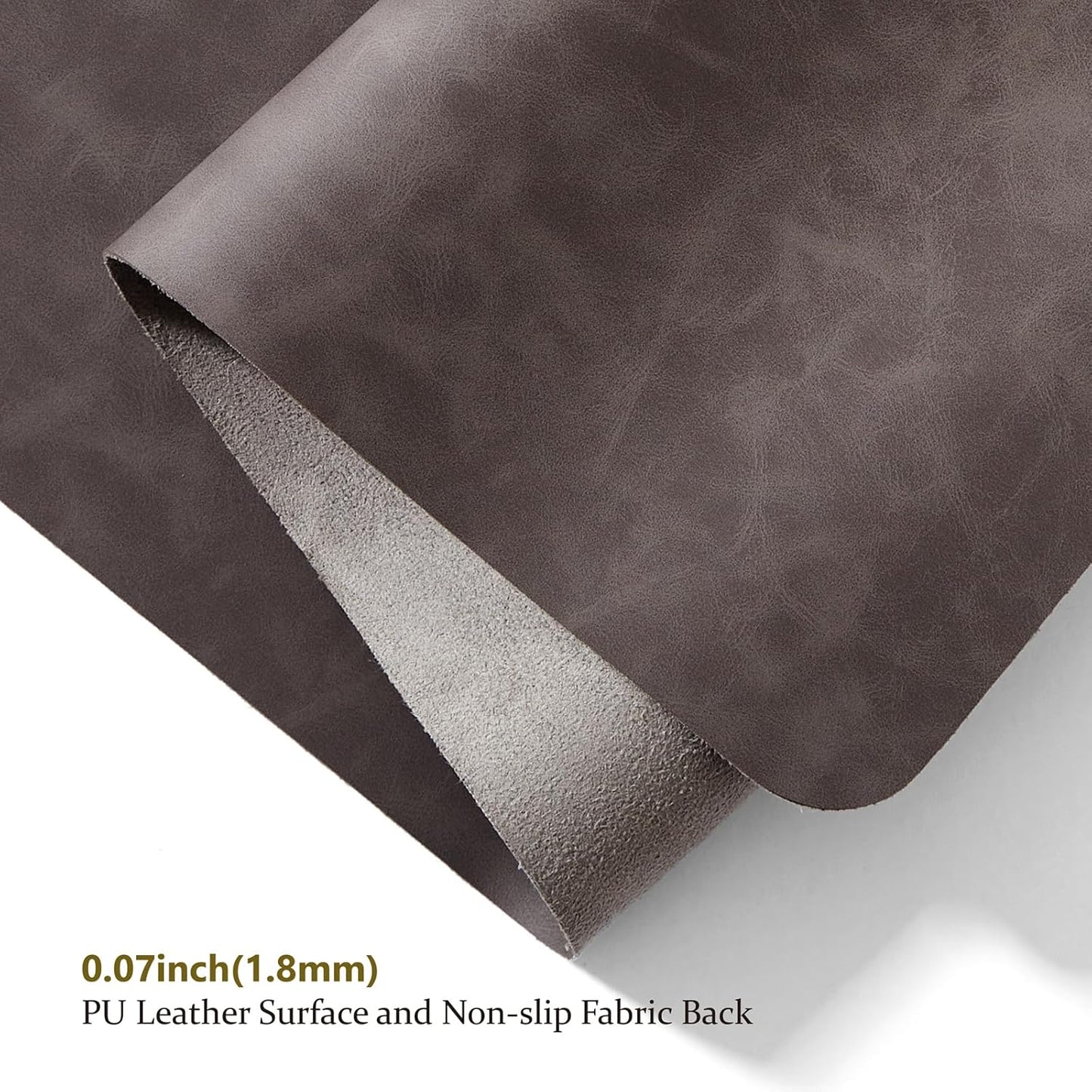 Distressed Leather Desk Mat - Non-Slip PU Desk Pad for Office and Home - Desk Organization and Accessories - Ideal for Large Mouse Pad and Desk Mats on Top of Desks(Slate Gray,27.6"x 13.8")