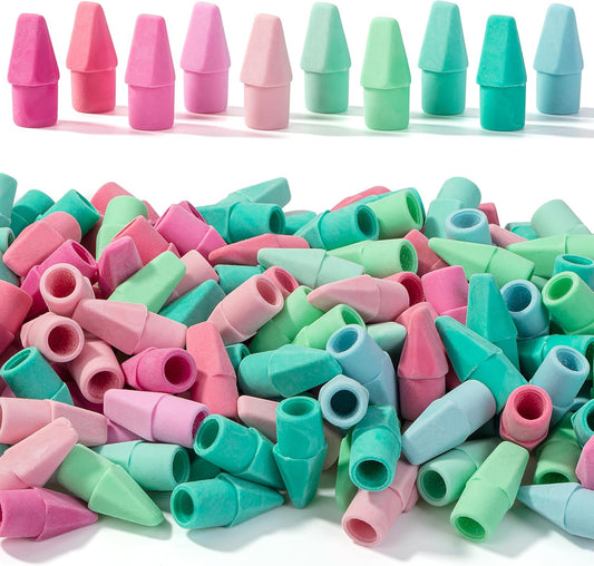 Mr. Pen- Pencil Erasers Toppers, 500 Pack, Colorful, Latex Free, No Smudge, Mr Pen Erasers for Pencils