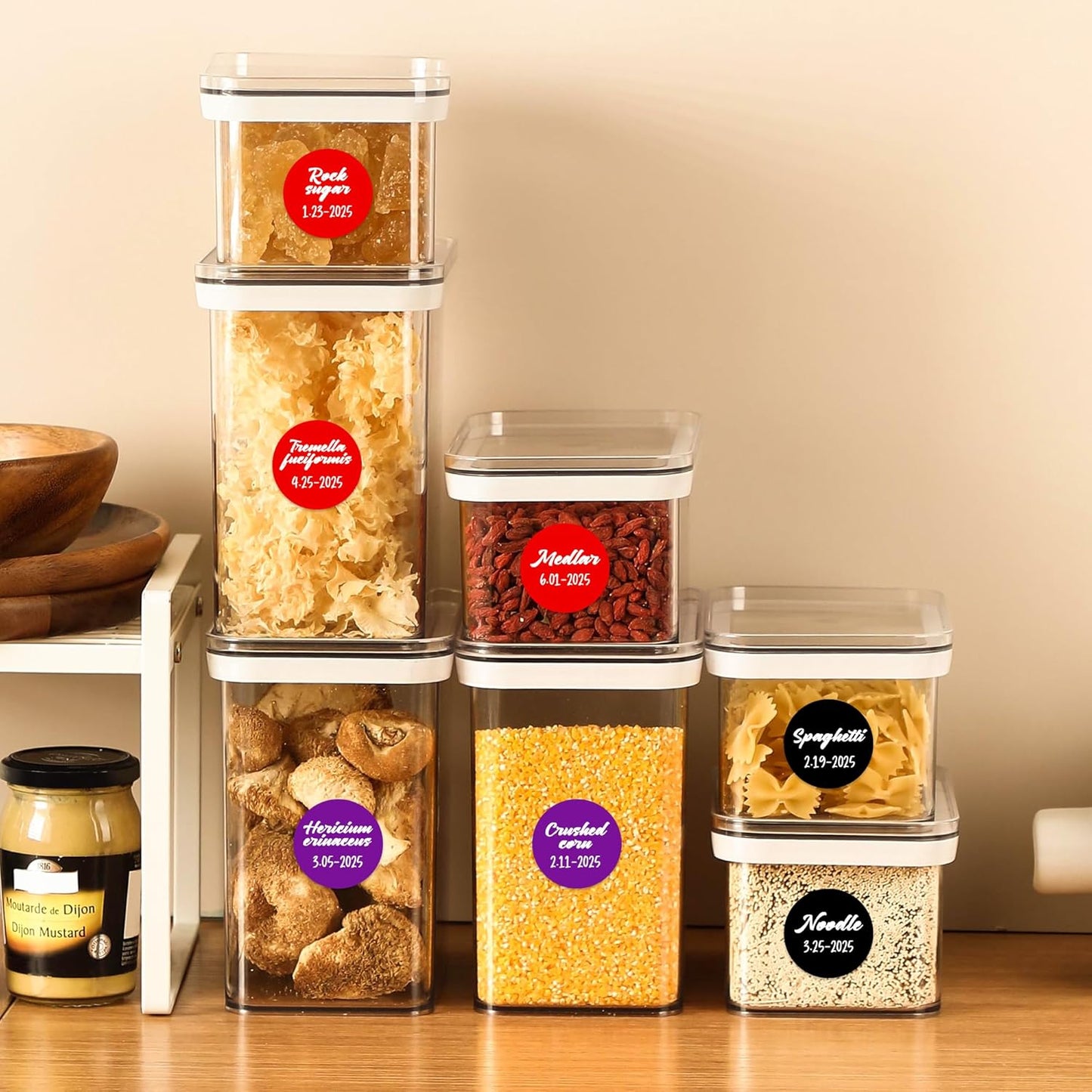 PARLAIM 1 inch Round Dot Sticker,760PCS Permanent Adhesive Multi Color Code Circle Sticker Labels for Office Classroom Garage Sale