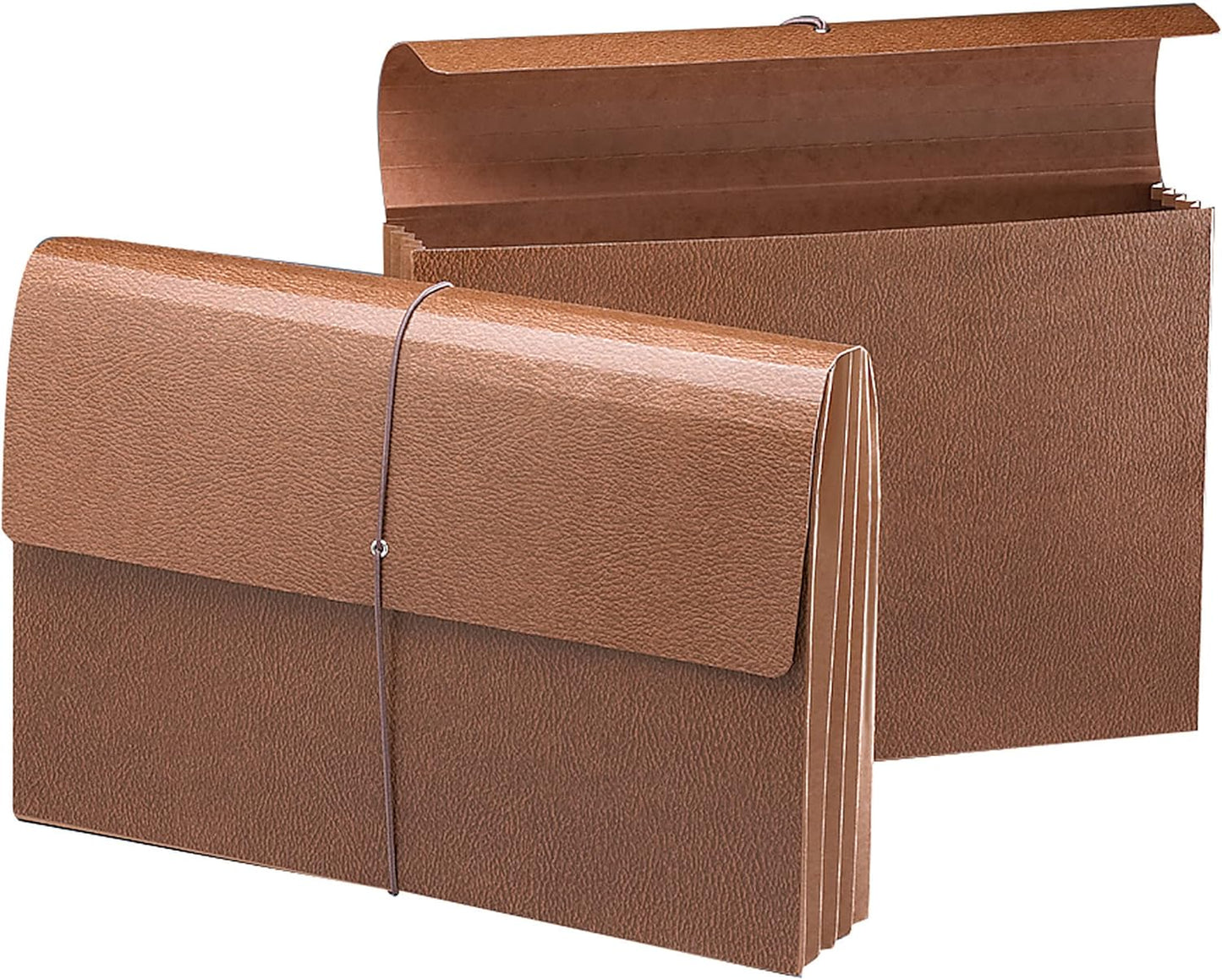 Smead Classic Expanding File Wallet with Flap and Cord Closure, 3-1/2" Expansion, Legal Size, Redrope, 10 per Box (71356)