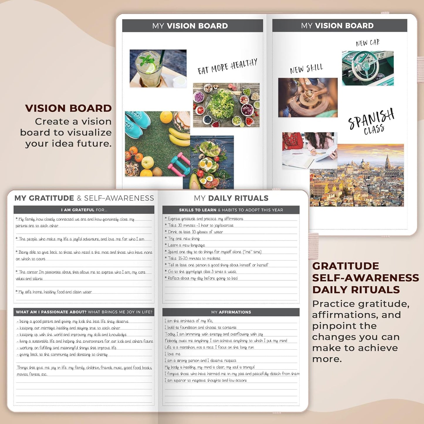 Clever Fox Planner – Undated Weekly & Monthly Planner for Productivity, Time Management & Goals – Organizer Journal – A5 (Rose Gold)