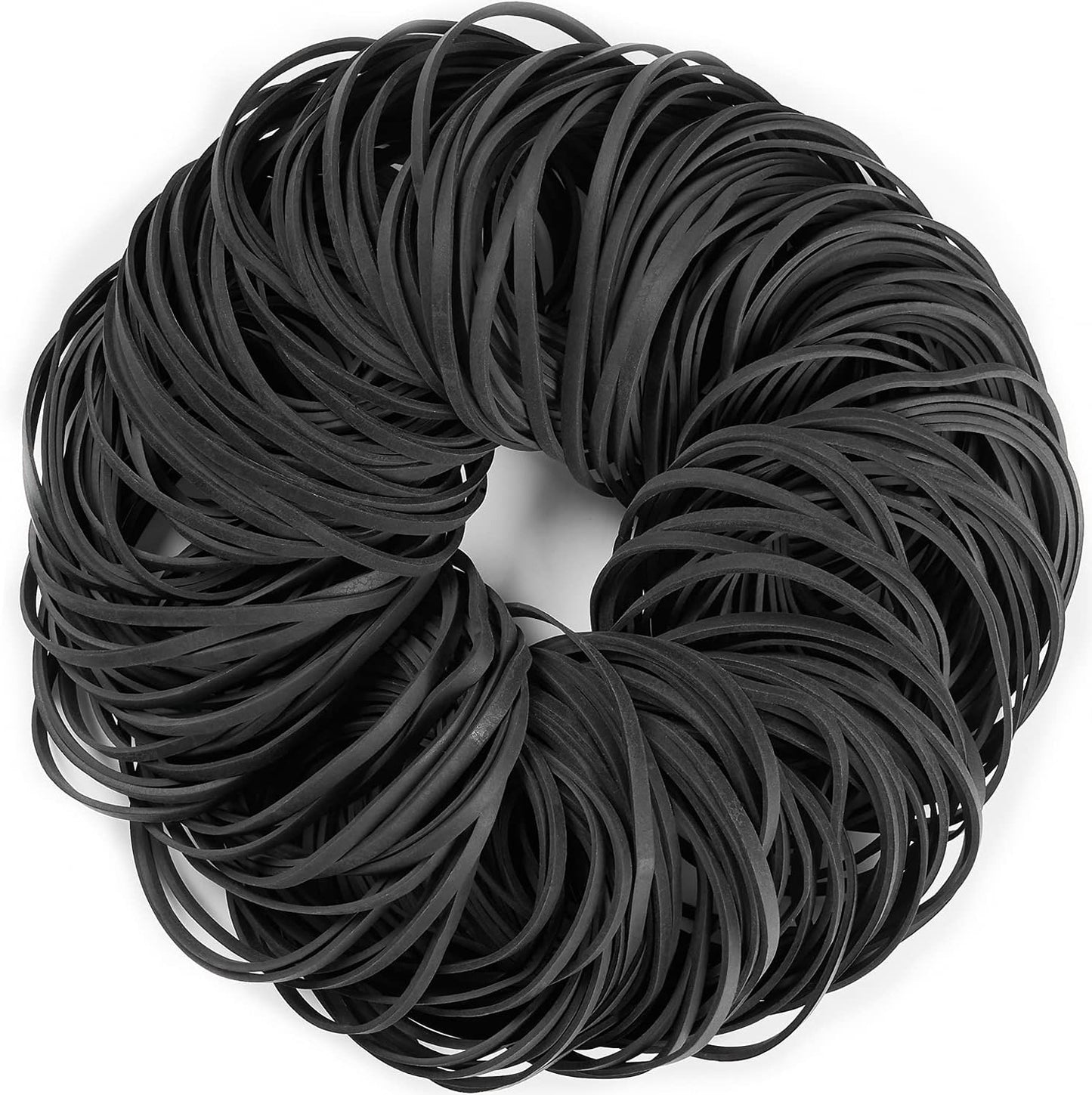 AMUU Black Tactical Rubber Bands Size 33 - 200 Pieces for Office Supply, Home, Money, File Folders - Strong Elastic Bands