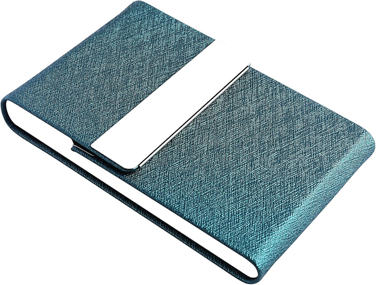 Professional Business Card Holder, Pocket Business Card Case for Women & Men, PU Leather Multi Card Case, Credit Card Wallet, Name Card Holder with Magnetic Closure