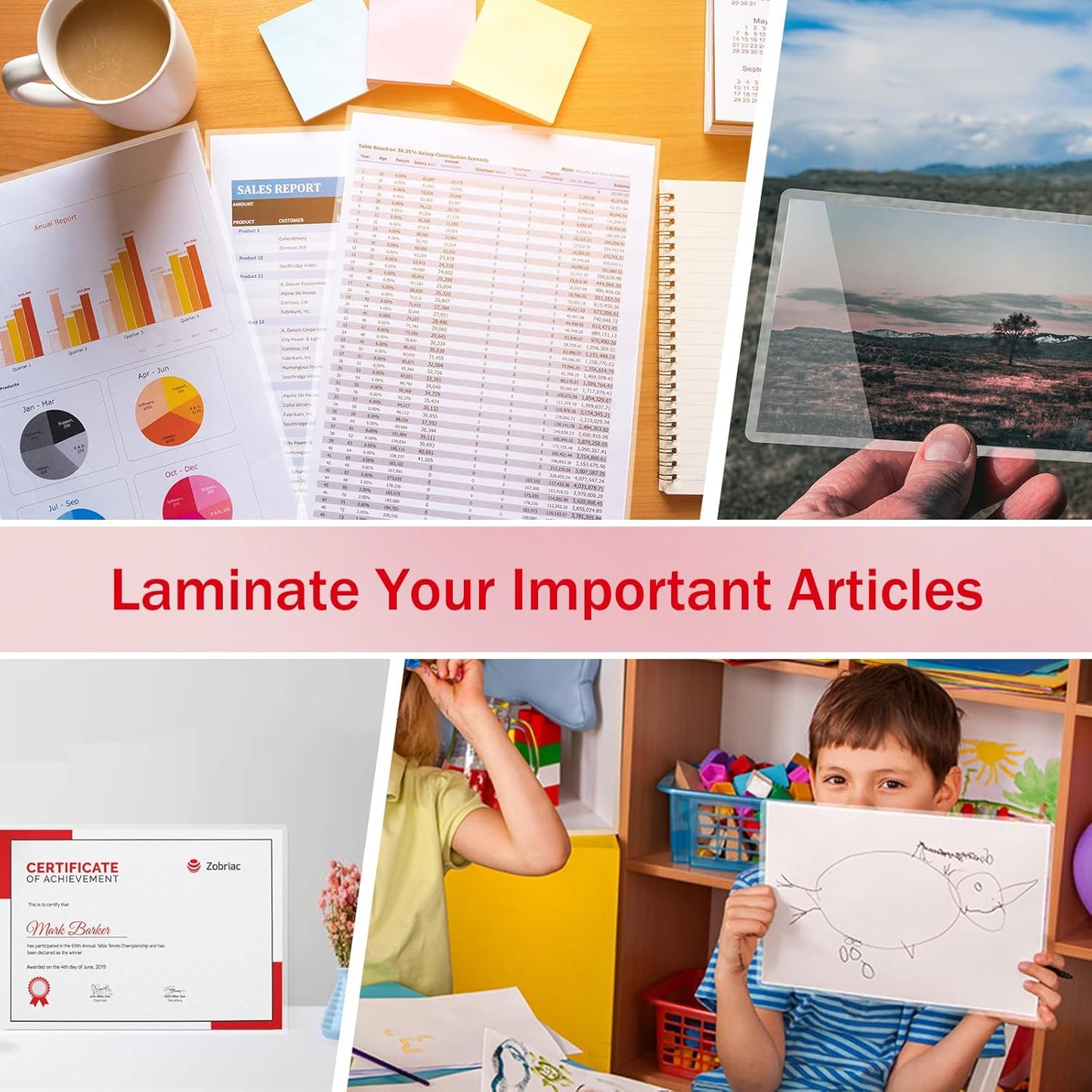 100Pack Legal Size Laminating Sheets 9x14.5inches Thermal Laminating Pouches for Extra Protection 5 Mil Clear Laminator Sheet