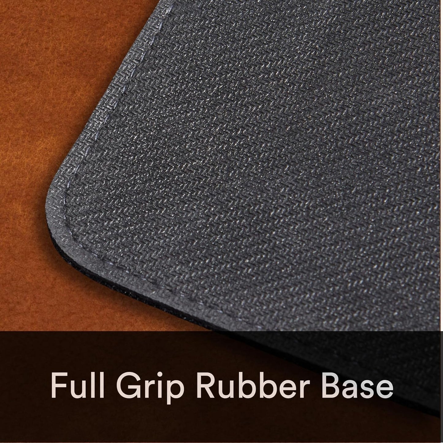 Premium Distressed Faux Vegan Leather Desk Mat | Multifunctional Desk Pad for Home Office | (Brown/Tan, 15.75" x 36")