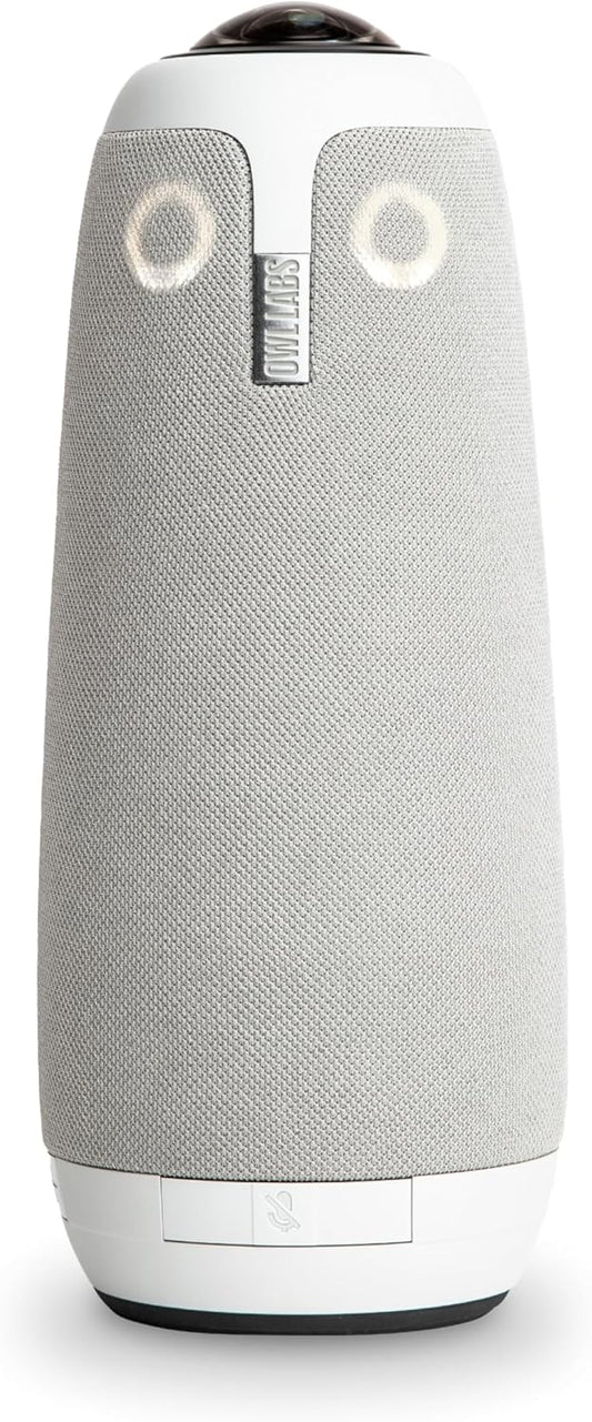 Owl Labs Meeting Owl 3 - 360° 1080p HD Conference Room Camera, AI-Driven Speaker-Tracking, 18-Foot Mic Pickup - Certified for Microsoft Teams - Works with Zoom, Google Meet - Plug & Play Setup