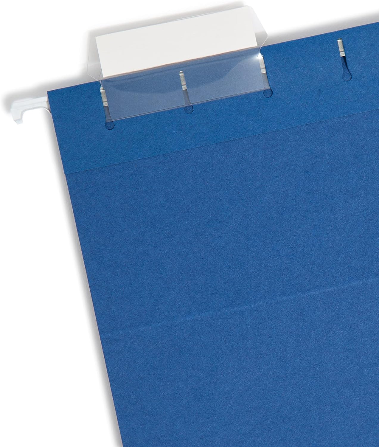 Smead Colored Hanging File Folder with Tab, 1/5-Cut Adjustable Tab, Letter Size, Navy Blue, 25 per Box (64057)