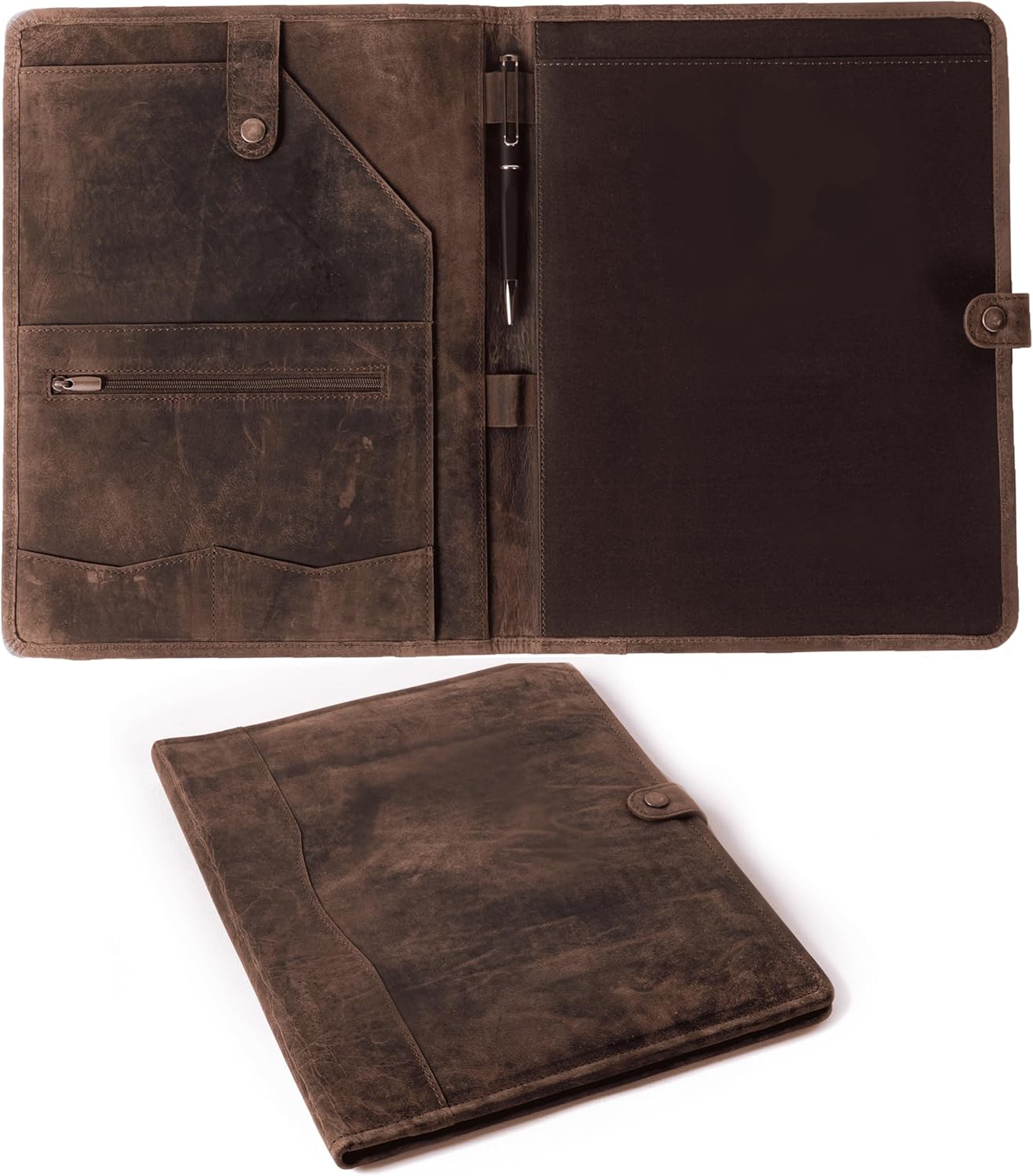 Leather Portfolio, Leather Binder with Pen, Leather Portfolio for Men and Women, Leather Padfolio, Leather Folder, Portfolio Binder, Business Portfolio Men and Women