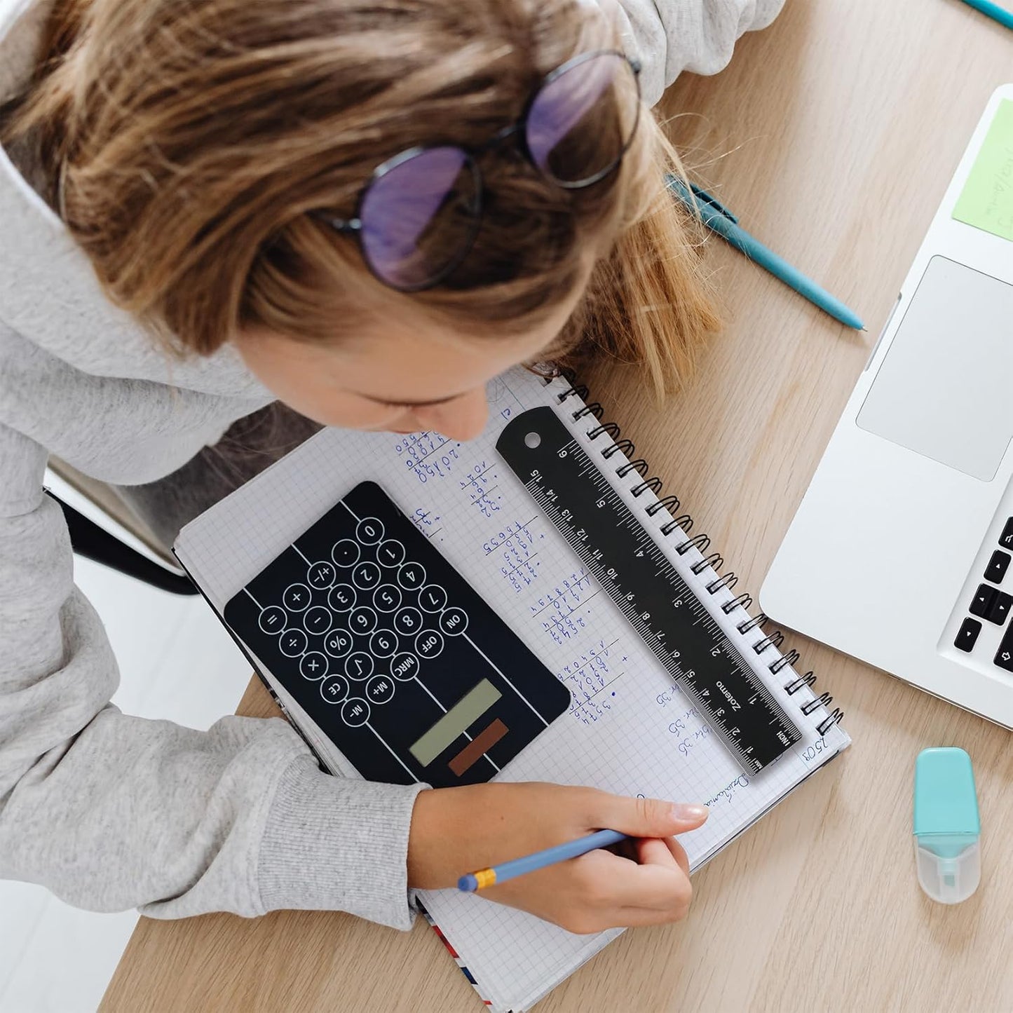 50 Pack Metal Rulers for School Kids, 6 Inch Aluminum Ruler Bulk with Centimeters, Millimeter and Inches, Laser Engraved Metric Scales- 150 mm Straight Edge for Class