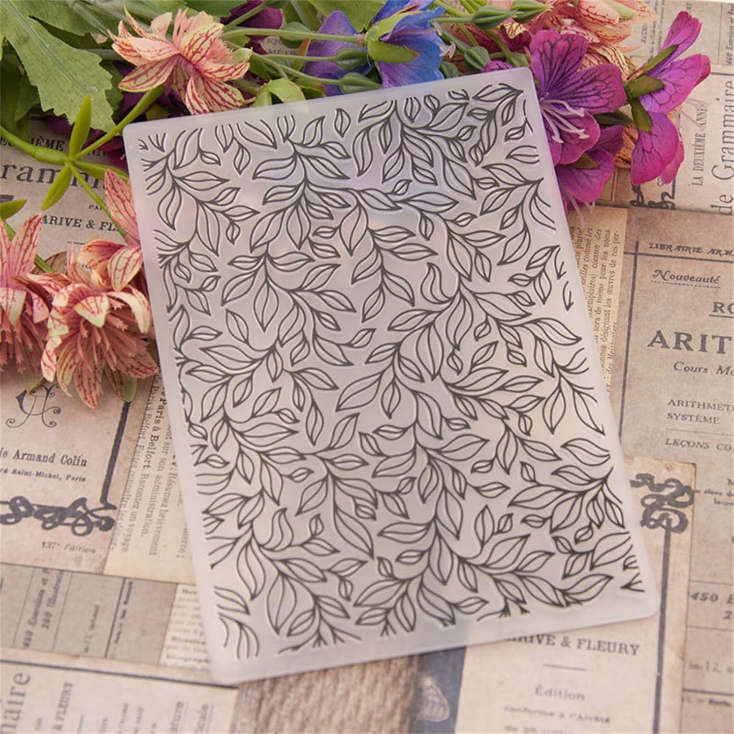 3-D Texture Leaves Embossing Folders for Card Making Embossing Template for Paper Crafting Scrapbooking Decoration