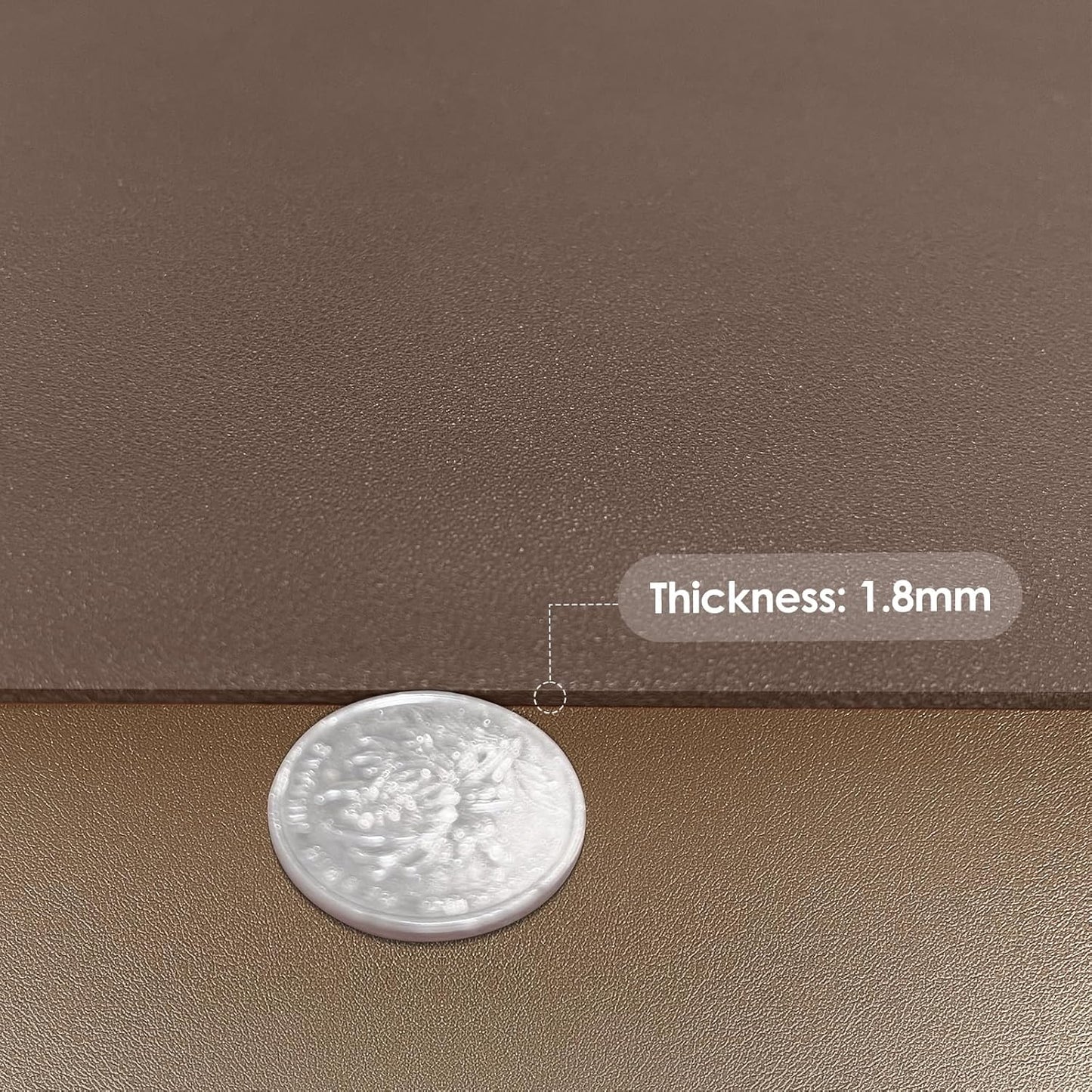 Leather Desk Mat,1.8mm Thick,15.75x63 Inch Desk Cover,Desk Protector Mat,Dresser Cover Top,Leather Table Cover,Office Desk Cover,Gold Desk Mat(Mud Color+Champagne Gold,15.75x63)